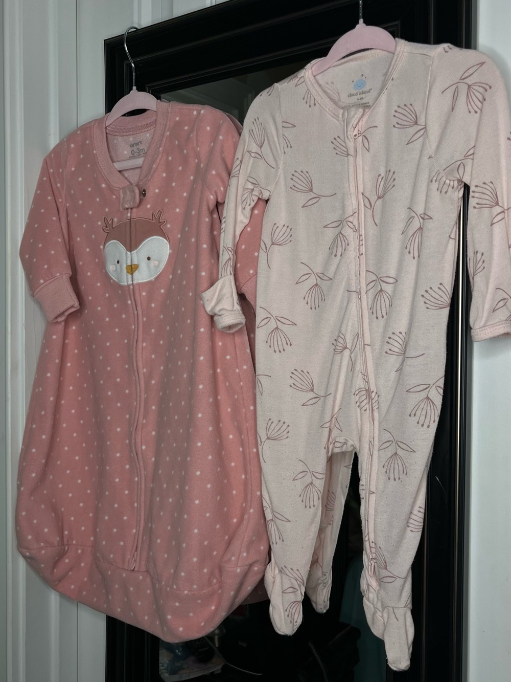 Pink Baby Sleepwear Bundle with Owl & Floral Prints